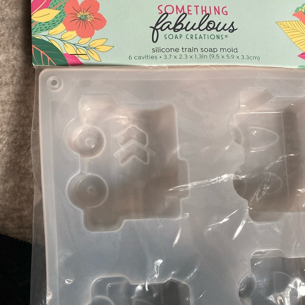Silicone train for crafts for making soap